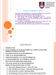 Please join studymode to read the full document. The Issue And Delimma Of The Bai Bithaman Ajil Contract As Mode Of Islamic Finance Islamic Banking And Finance Prices