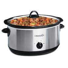 Slow cooker and crock pot temperatures, what meats to use and everything else you need to know to make tasty meals. Crock Pot 8qt Oval Manual Slow Cooker With Little Dipper Food Warmer Stainless Scv803ss 033 Crock Pot Canada