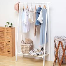 Side shelves are also great for home décor or storage when the shelf is out in the open. Exqui Wooden Wardrobe Storage Tidy Rails Clothes Rail White Hanging Rail With Shoe Storage Shelves Heavy Duty Garment Rack For Bedroom 75x44x150cm Buy Online In Andorra At Andorra Desertcart Com Productid 99759006