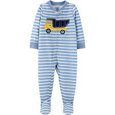 Carters Toddler Boys 1 Pc Construction Footie Pajamas