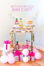 Birthday Brunch Bar Cart Party Pizzazzerie Brunch Party Decorations Birthday Brunch Brunch Bar