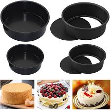 The higher the layers, the better the presentation for birthdays and anniver. Qizhongtrade Round Cake Pan Removable Bottom Cheesecake Pans 4 Inch And 6 Inch Carbon Steel Non Stick Cake Pan Set Of 4 4 And 6 Inch Wayfair