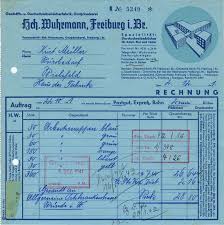 Hch Wuhrmann Invoice 1941 Book Editorial Book And Magazine Design Print Designs Inspiration