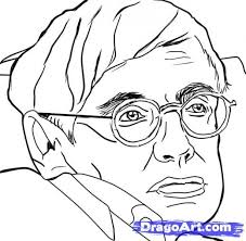 Step 10 How To Draw Stephen Hawking Stephen Hawking Stephen Hawking Drawings Colouring Pages
