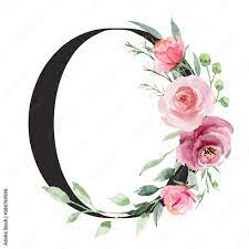 N via @designmuseum alphabet letters design, alphabet pictures, fancy letters, . Floral Alphabet Letter O With Watercolor Flowers And Leaf Monogram Initials Perfectly For Wedding Invitations Greeting Card Logo Poster And Other Design Holiday Design Hand Painting Stock Illustration Adobe Stock