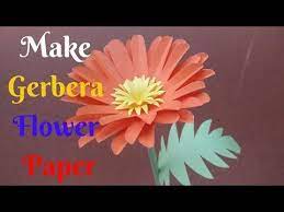 Diy Craft Flower Paper Youtube Paper Flowers Flower Diy Crafts Paper Flowers Diy