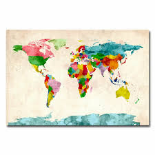 Trademark Art Watercolor World Map By Michael Tompsett Graphic Art On Canvas Reviews Wayfair We offer a huge selection of posters & prints online, with big discounts, fast shipping. watercolor world map by michael tompsett graphic art on canvas
