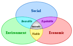 Sustainable development is development that meets the needs of the present without compromising the ability of future generations to meet their own needs. Sustainable Development Wikipedia