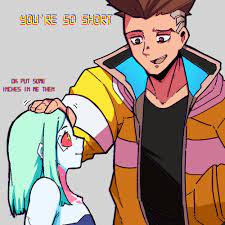 rebecca and david martinez (cyberpunk and 1 more) drawn by mark_gavatino |  Danbooru