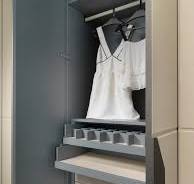 Wardrobe with leather-covered doors | IDFdesign