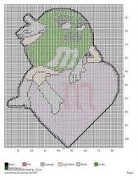 I haven't done cross stitch since i was a little kid. 12 Green M M Cross Stitch Ideas Cross Stitch Stitch Cross Stitching