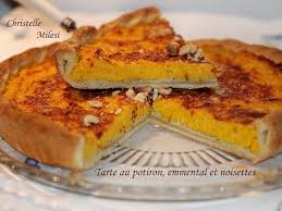 Tarte Au Potiron Emmental Et Noisettes Recette Tarte Au Potiron Recette Tarte Tarte Vegetarienne