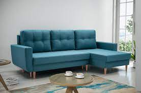 Dieses ecksofa mit ottomane ist mit seinen. Ecksofa Only Sofa Couch Mit Schlaffunktion Universelle Ottomane Blau Grau Ebay