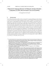 We did not find results for: Removal Of Company Directors In Malaysia Section 128 Of The Companies Act 1965 And Associated Case Law Revisited Board Of Directors Articles Of Association