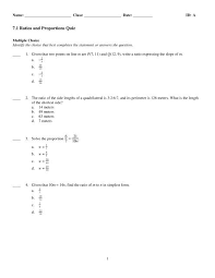 (where y is the money gained in dollars and x is the hours.proportional relationships, including ratios & proportional relationships worksheets, ratios & proportional relationships practice problems 7.ee.b.3 word problems with varied rationals. Examview 7 1 Ratios And Proportions Quiz Tst
