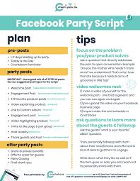 How To Setup Successful Facebook Parties And Free Party Script A Guide For Direct Sellers Cinchshare