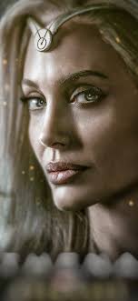 Angelina jolie, angelina, grass, jolie, woman, lake, HD wallpaper