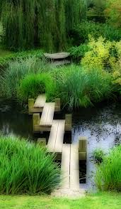 A Strange But Nice Designed Bridge Above A Gasrden Pond I Think It S A Beautiful Idea Gardening Garden Design Contemporary Garden Design Landscape Design