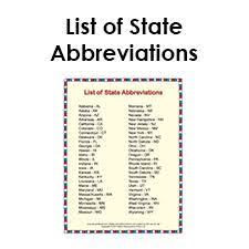 Georgia (ga and ga.), kentucky (ky and ky.), louisiana (la and la.), maryland ( . Printable List Of State Abbreviations For Students And Kids