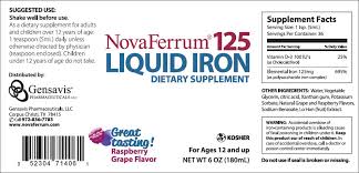 Note for retail wow players: Novaferrum 125 Liquid Iron Dietary Supplement