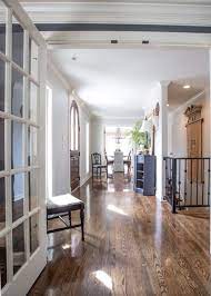 Check out our selection of 2 1/4 unfinished solid red oak hardwood flooring. The Floors Are Traditional 2 1 4 Inch Red Oak Planks The Stain Color Was Custom Mixed For Our Floor Stain Colors Wood Floor Stain Colors Hardwood Floor Colors