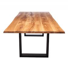 Metal dining table legs ukzn learn ac. Piana Oak Dining Table With U Shape Metal Legs 4x10cm Casa