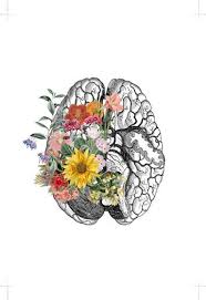 Springtime Brain Nature Anatomy Brain Flower Anatomy Etsy Brain Art Etsy Art Prints Medical Art