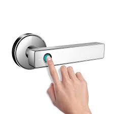 For some people, the garage door is the front door of their property because they drive their vehicle into the garage and then enter the house through a side door. Smart Biometric Fingerprint Handle Door Lock Safely Convenient With Fingerprint Bluetooth App Key Unlock For Home Office Apartment Hotel Garage School Wooden Door By Nyboer White Buy Online In Aruba At Desertcart 205714749