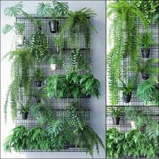 Vertical Garden 3d Cgtrader Vertical Garden Plant Wall Plants
