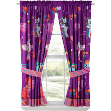 Curtains give a room a feminine look, especially if they feature a color such as coral or some kind of. My Little Pony Microfiber Window Panels Walmart Com Walmart Com