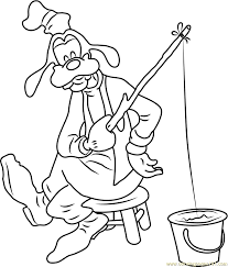 Don't try this at home pdf link. Goofy Fishing Coloring Page For Kids Free Goofy Printable Coloring Pages Online For Kids Coloringpages101 Com Coloring Pages For Kids
