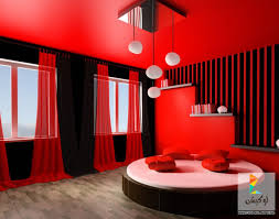 غرف نوم أحمر وأسود لوكشين ديزين نت