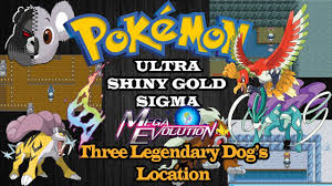 Pokemon Ultra Shiny Gold Sigma Three Legendary Dog S Youtube