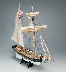 Alert American Schooner Mamoli Ship Model Kits Tekne