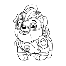 Download hier de leukste kleurplaten van jouw favoriete studio 100 figuur! Paw Patrol Rubble Kleurplaat Novocom Top