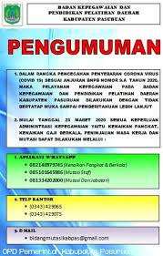 Demikian surat mutasi ini dibuat untuk dapat dipergunakan sebagaimana mestinya. Pengumuman Layanan Kenaikan Pangkat Gaji Berkala Mutasi Dll Situs Resmi Badan Kepegawaian Dan Pendidikan Pelatihan Daerah