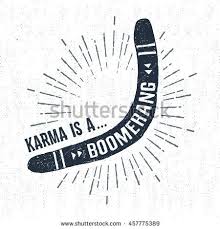 Hand Drawn Tribal Badge With Textured Boomerang Vector Illustration And Karma Is A Boomerang Lettering Narisovannyj Nadpisi Tatu So Skandinavskoj Tematikoj