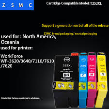 Us 15 8 10pcs Compatible Epson 252xl Ink Cartridge T2521 T252xl For Wf 3620 Wf 3640 Wf 7110 Wf 7610 Wf 7620 Printer In Ink Cartridges From Computer