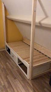 Most Current Photos Erste Einrichtung Ikea Bettkasten Schragwand Selbst Gemacht Kastenbett Kinderzimmer Strategies In 2020 Loft Room Attic Bedrooms Ikea Bed