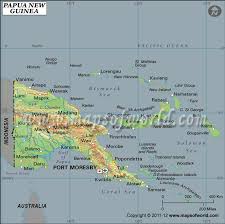 The equatorial latitude of tropical rainforests and tropical deciduous forests keeps day length and mean temperature fairly constant throughout the year. Papua New Guinea Latitude And Longitude Map