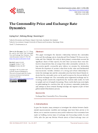 The commonwealth bank of australia is the largest and most established bank in the country with additional presence across new zealand, asia, fiji, usa and the united kingdom. Pdf The Commodity Price And Exchange Rate Dynamics
