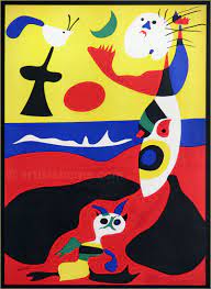 He did works in sculpture, painting, and worked as a ceramist. Joan Miro Der Sommer 1938 Original Lithographie Mourlot Originalgrafik Kaufen Im Galerie Shop