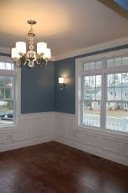 Maybe Add A Little Trim To The Wall Below The Chair Rail Dining Room Blue Dining Room Colors Home