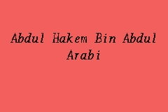 Looking for online definition of hakem in the medical dictionary? Abdul Hakem Bin Abdul Arabi Peguambela Dan Peguamcara In Kajang