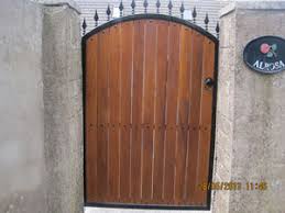 Made to order metal and wooden garden gates. Side Gates Bernard Spillane Engineering
