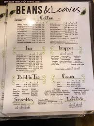 Check spelling or type a new query. Online Menu Of Beans And Leaves Restaurant Staten Island New York 10301 Zmenu