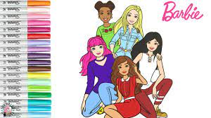 Along the way, players can also play with barbie's friends and pets. Barbie And Friends Coloring Book Page Teresa Nikki Daisy Renee Barbie Dreamhouse Adventures Youtube