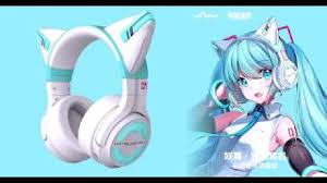 Hatsune miku cat mimi headphones from japan import anime manga game f/s used. Yowu X Hatsune Miku Cat Ear Headphones Unboxing Youtube