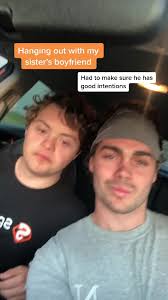 Just doing my bit as a brother to make sure the young man talking to my  sister is a good one. #fy #foryou #specialcise #downsyndrome