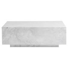Ofelia Modern Classic White Marble Rectangular Coffee Table In 2020 Rectangular Coffee Table Marble Coffee Table Coffee Table